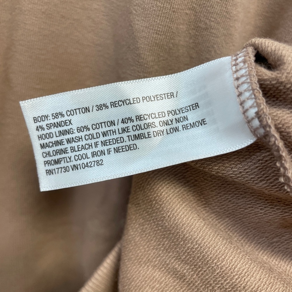 Ava & Viv Women's Tan Full Zip Long Sleeve Hoodie Sweatshirt Size XXL - Picture 5 of 5